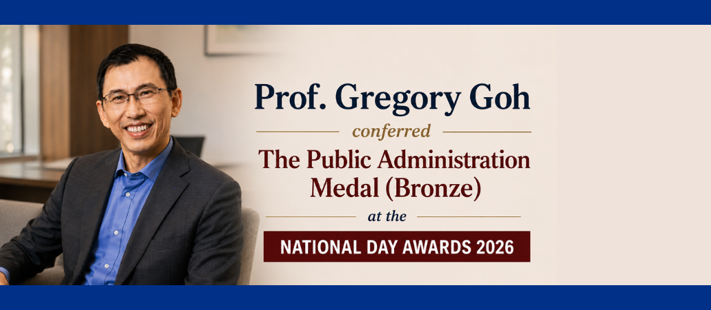 Prof Gregory Goh - Public Administration Medal (Bronze)