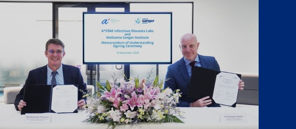 MOU signing with Wellcome Sanger Institute
