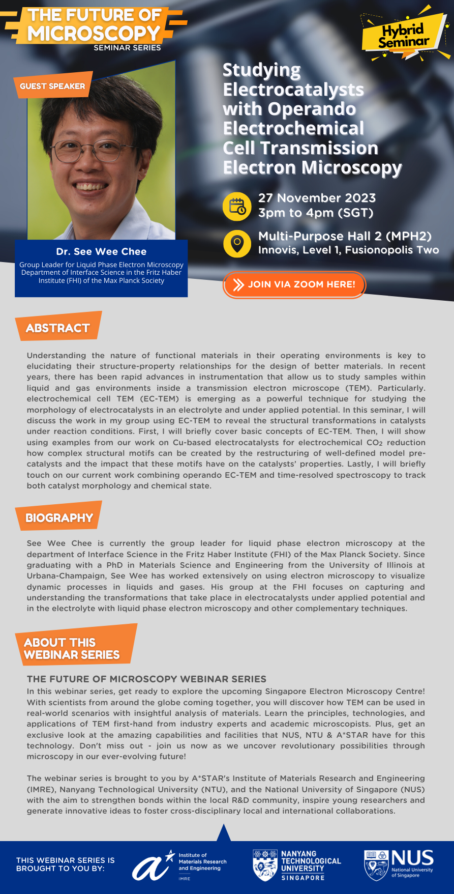 The Future of Microscopy - Dr. See Wee Chee