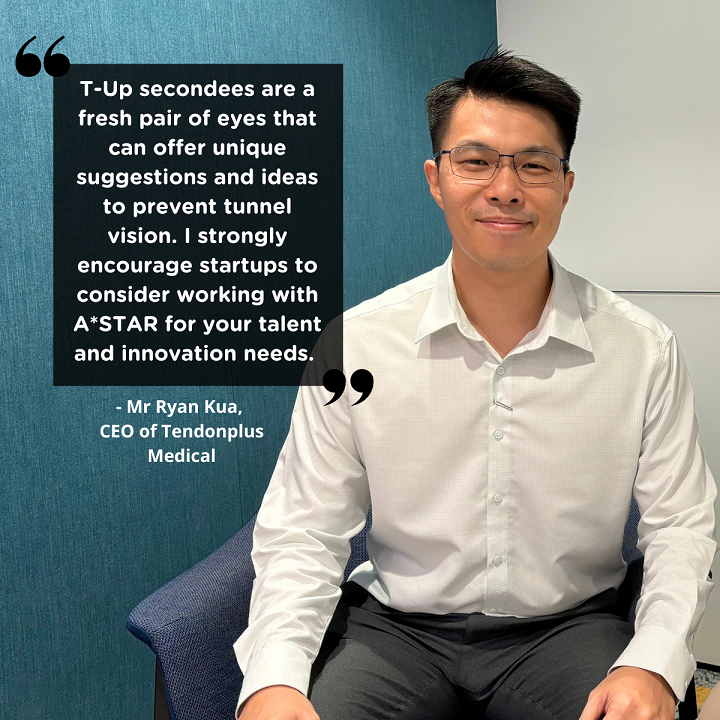 Mr Ryan Kua, CEO of Tendonplus Medical