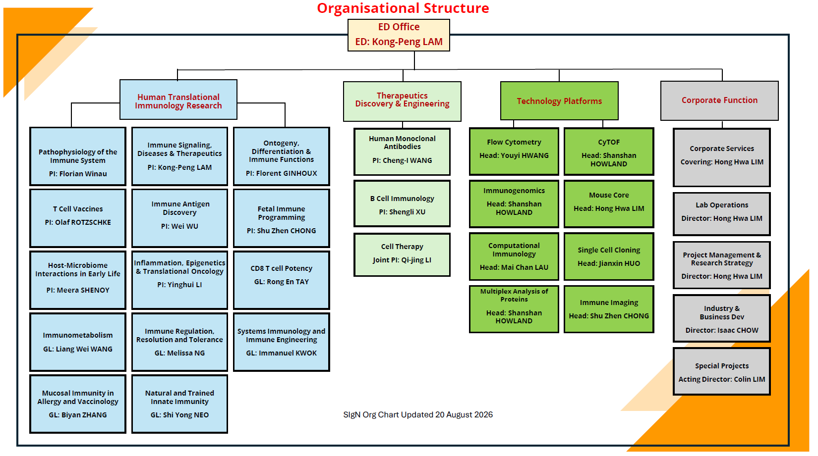 SIgN Organization Chart