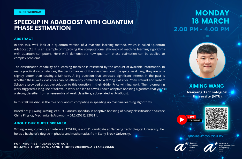 QInC Seminar - Ximing Wang