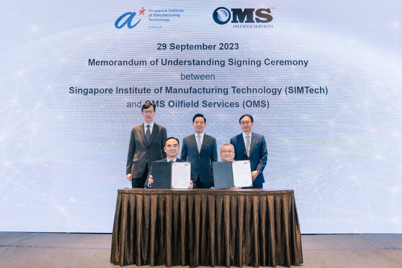 Singapore’s Leading Upstream Energy Manufacturer OMS and A*STAR Sign MoU to Spearhead R&D For the Regional Oil and Gas Sector