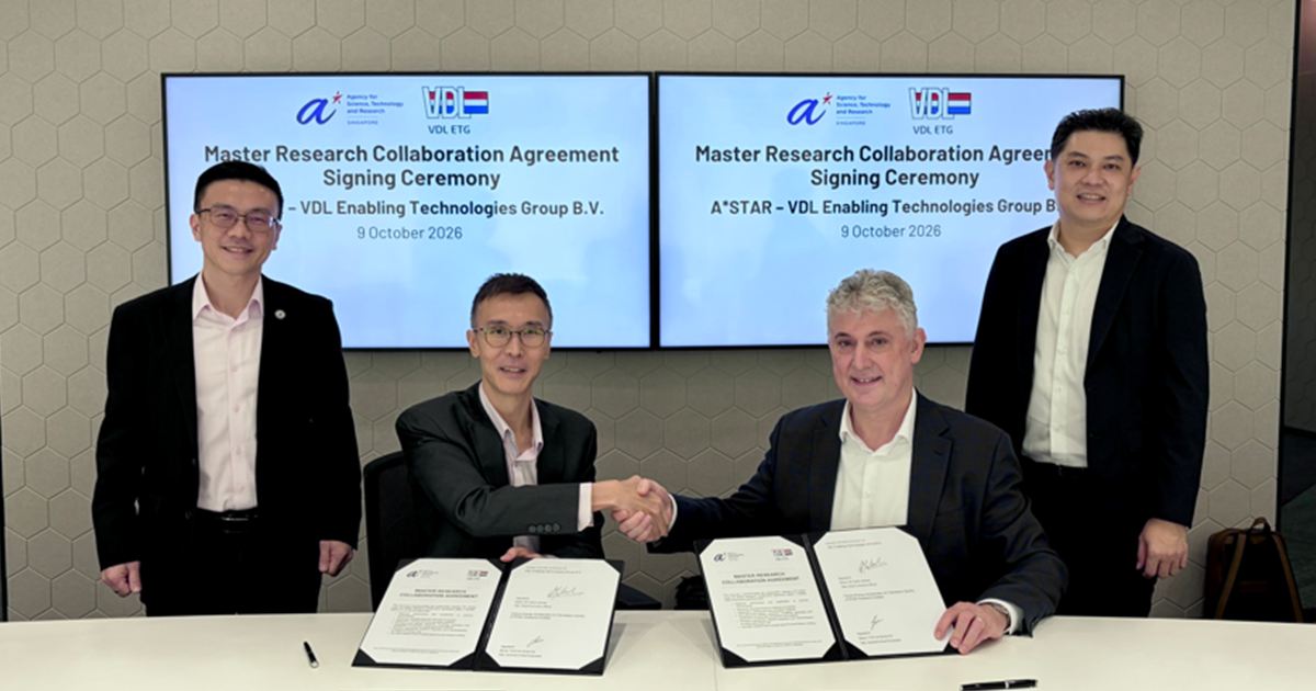 A*STAR And VDL Enabling Technologies Group Announce Strategic Partnership To Accelerate Technology And Manufacturing Development Across Fusion And Extreme-environment Systems
