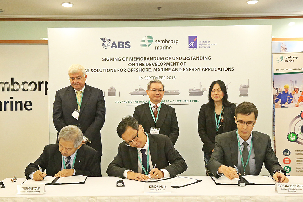 Sembcorp Marine and ABS and ASTAR - signing of memorandum of understanding