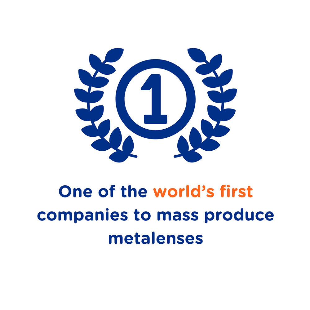 one of the worlds first companies to mass produce metalenses