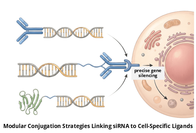 Modular Conjugation Strategies Linking siRNA to Cell-Specific Ligands
