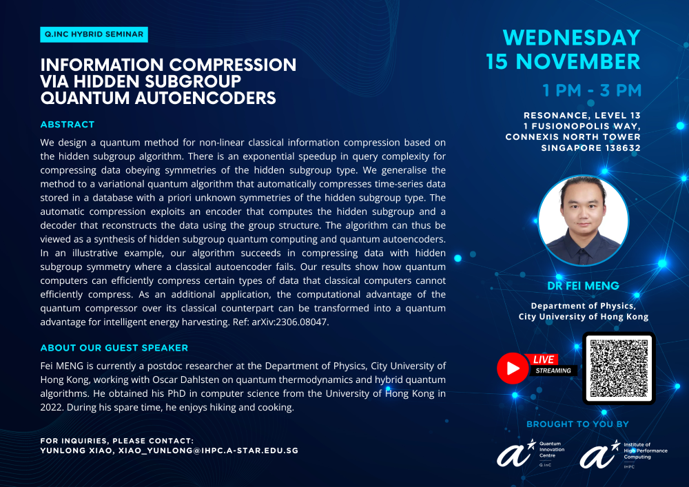 QInC Seminar - Fei Meng