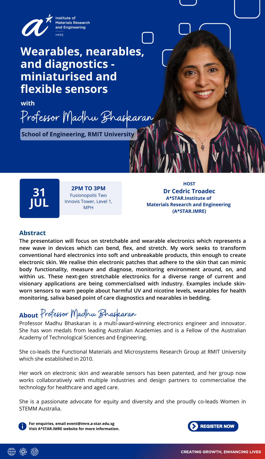 IMRE Seminar - Professor Madhu Bhaskaran