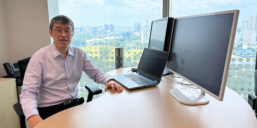 Dr Li Xiaoli at workplace