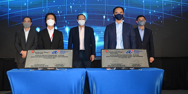 Hitachi Metals Singapore, A*Star extend joint lab collaboration in metal powders to develop new solutions for local additive manufacturing players