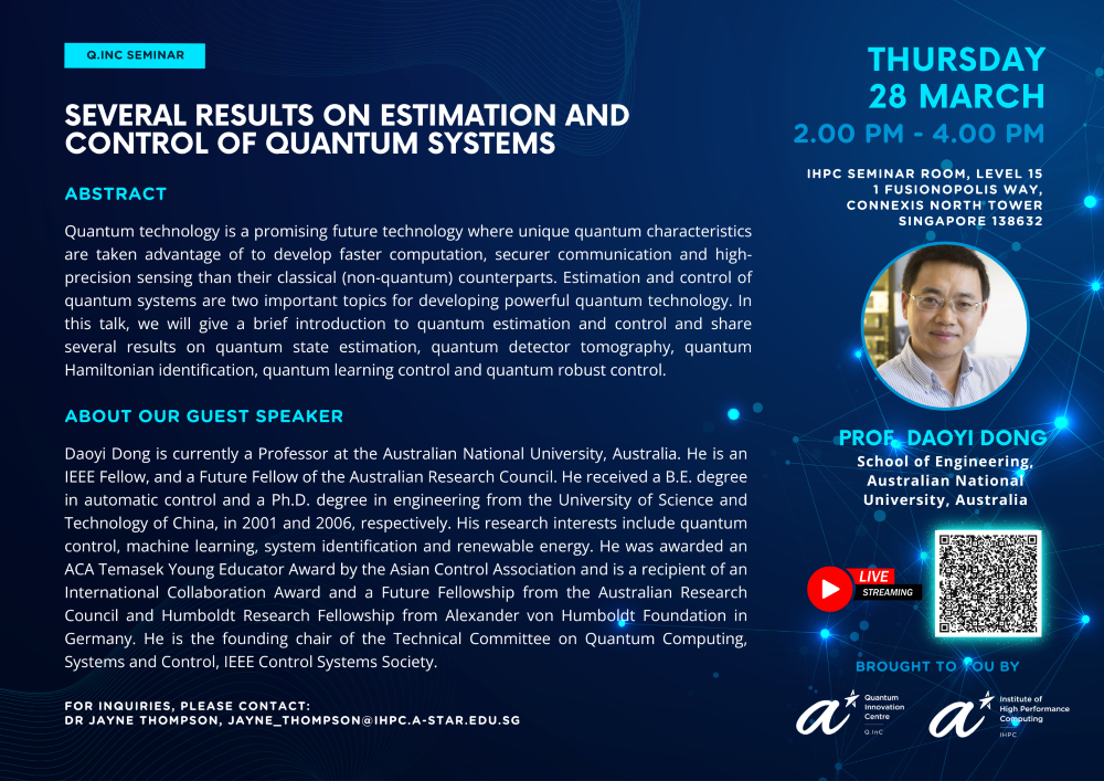QInC Seminar - Dong Daoyi