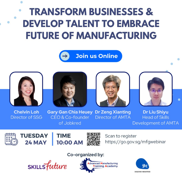 Transform Businesses and Develop Talent to Embrace Future of Manufacturing