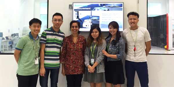 Pooja Chaturvedi with her staff and interns outside the Metrology Lab