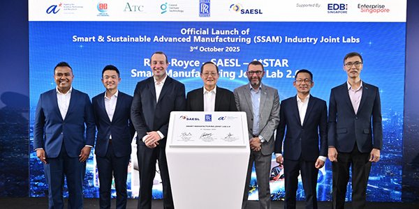 A*STAR, Rolls-royce, And SAESL Deepen Strategic Partnership For Aerospace Manufacturing And MRO Technologies