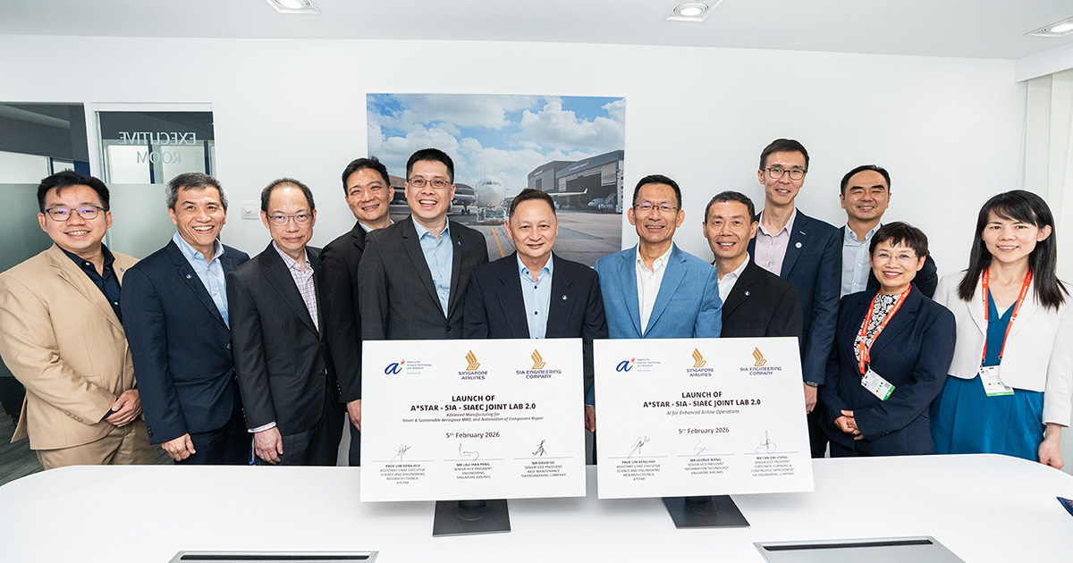 ASTAR SIA SIAEC Deepen Partnership with Two Joint Labs