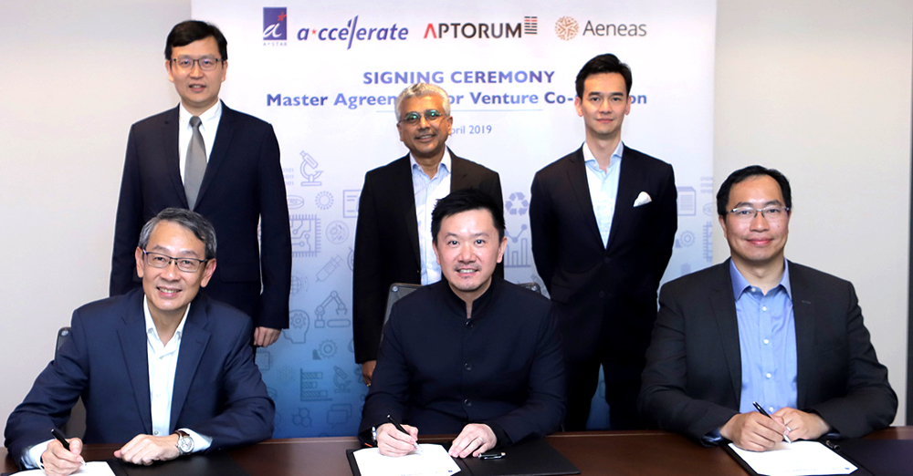 USD$90 million initiative between A*Star- Aptorum Group and Aeneas Capital to drive healthcare innovations