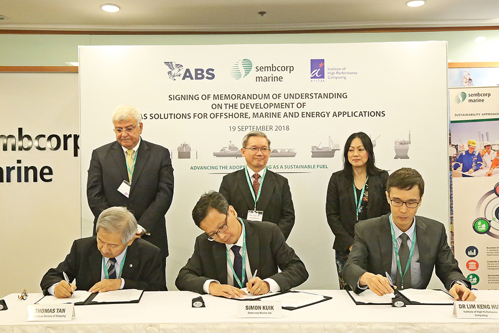 Sembcorp Marine and ABS and ASTAR - signing of memorandum of understanding