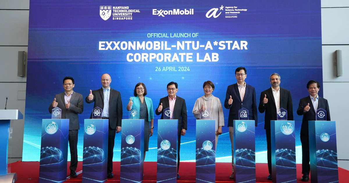 NTU Singapore, ExxonMobil and A*STAR Launch S$60 Million Corporate Lab For Low Carbon Solutions