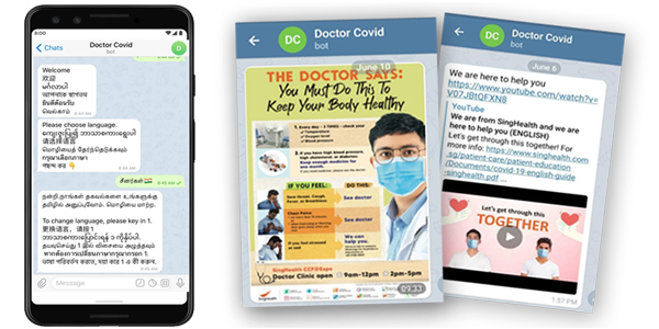 SingHealth and A*STAR co-developed smart chatbot to enhance care for COVID-19 patients at community care facilities