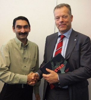 Visit by Prof Peter Gudmundson- Rector of the Royal Institute of Technology (KTH)
