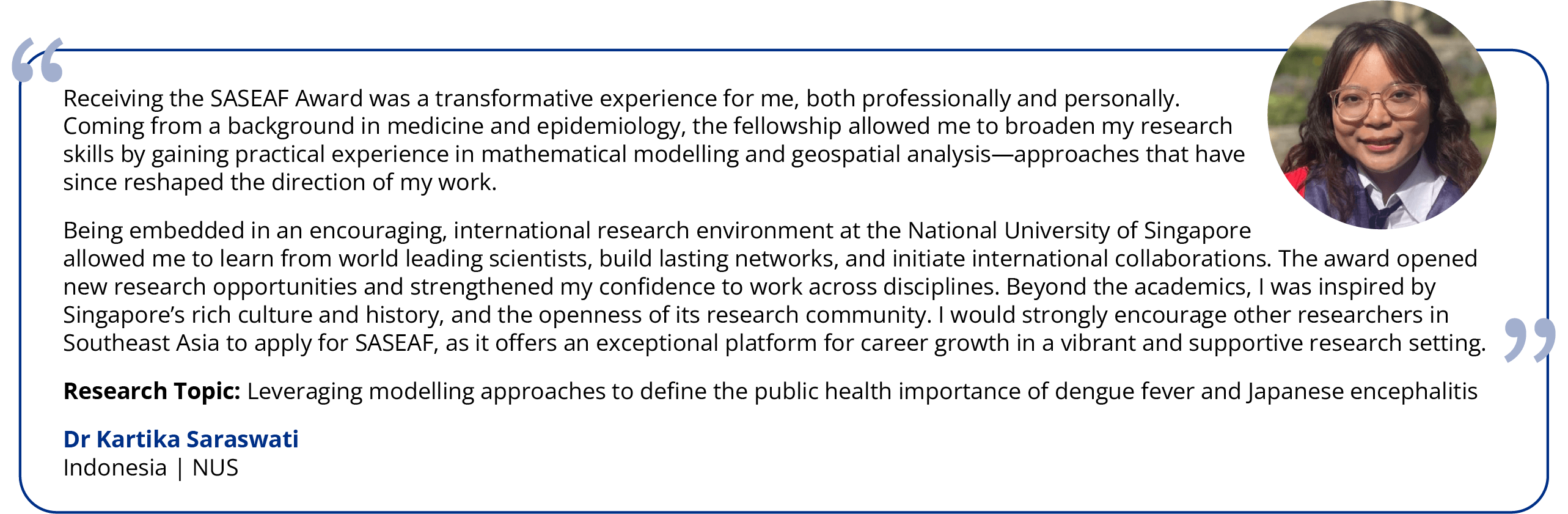 S-SEAF Testimonial A