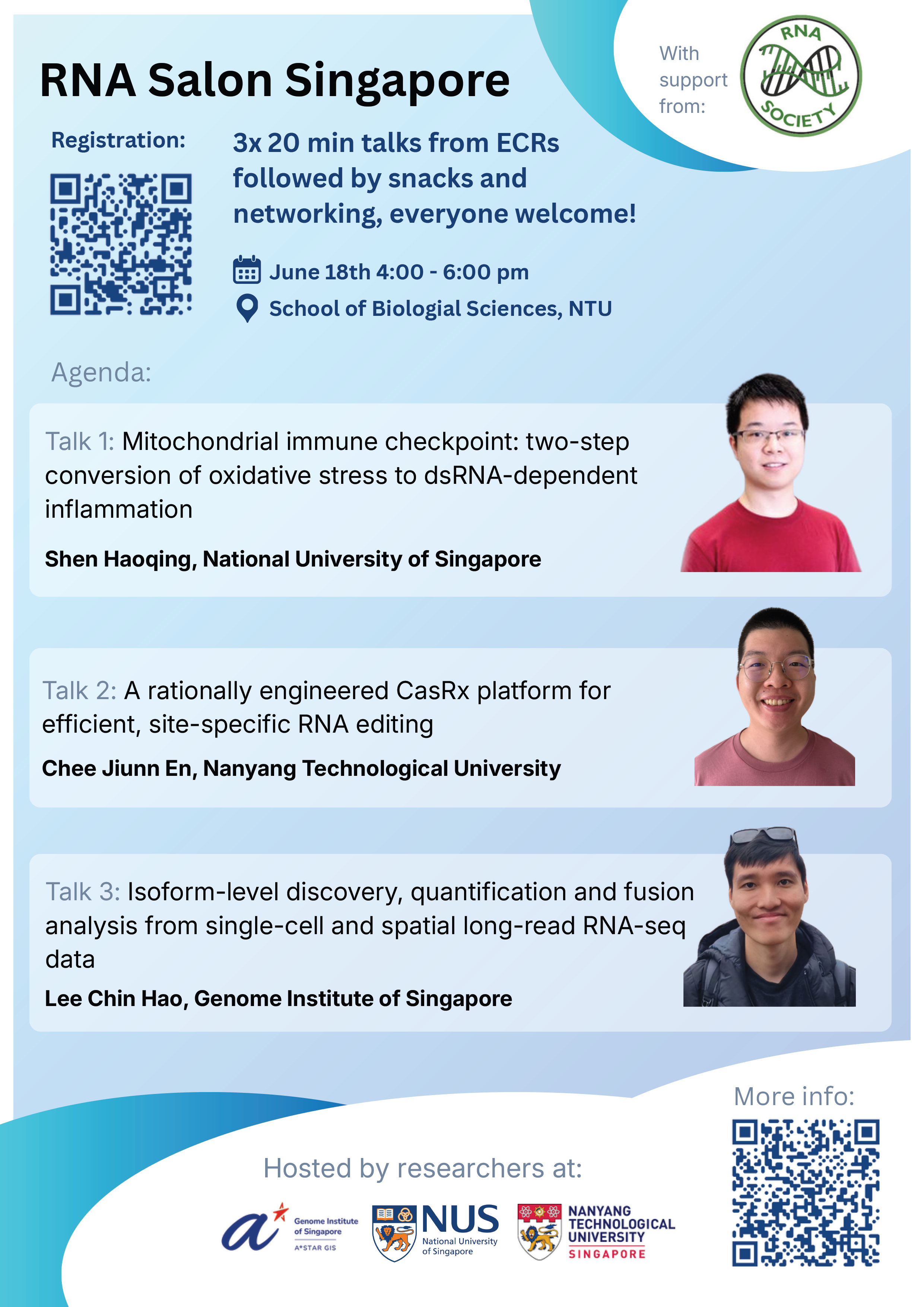 RNA Salon Singapore June 18th