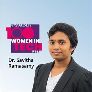 SWT100 Award Dr Savitha Ramasamy