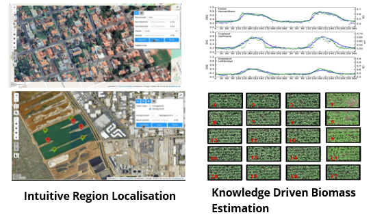 Localisation and Knowledge driven Biomass Estimation