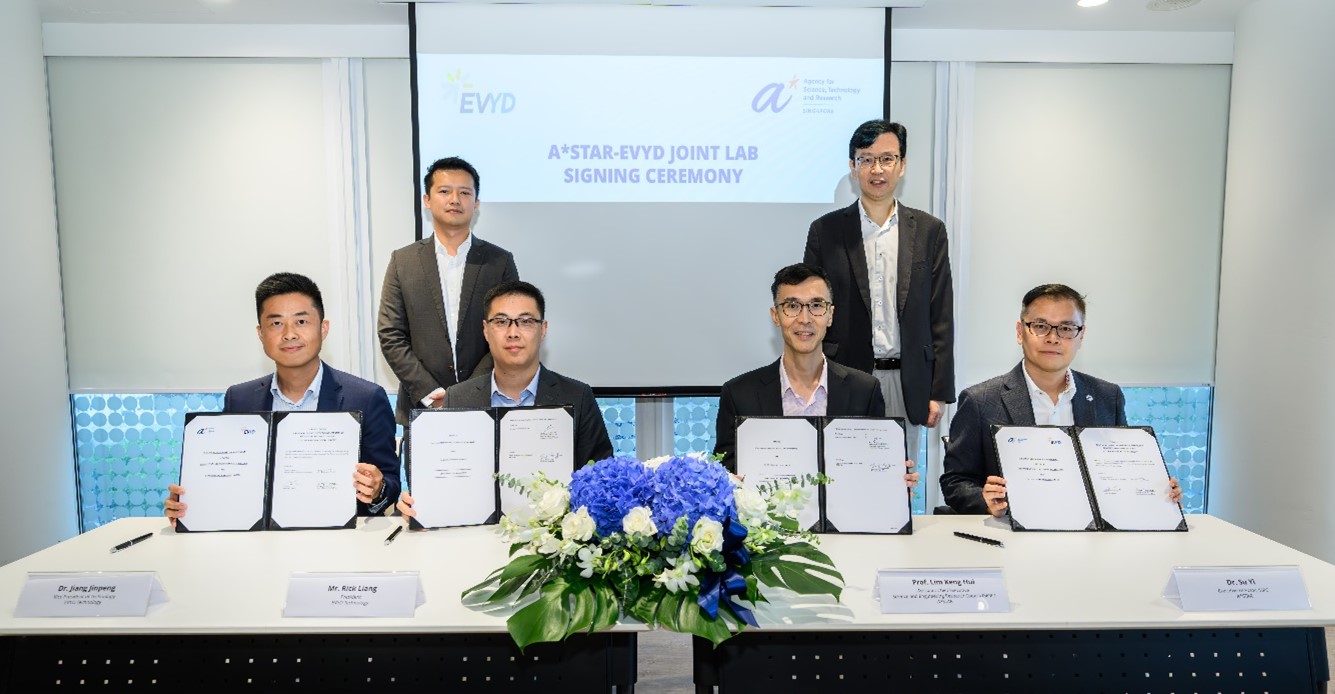 A*STAR-EVYD Joint Lab Signing Ceremony