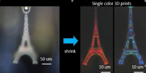 Producing colorful 3D prints without dyes or pigments