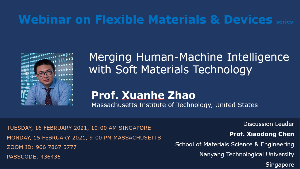 2021 01 26 Flexible Materials &amp; Devices- Prof Xuanhe Zhao