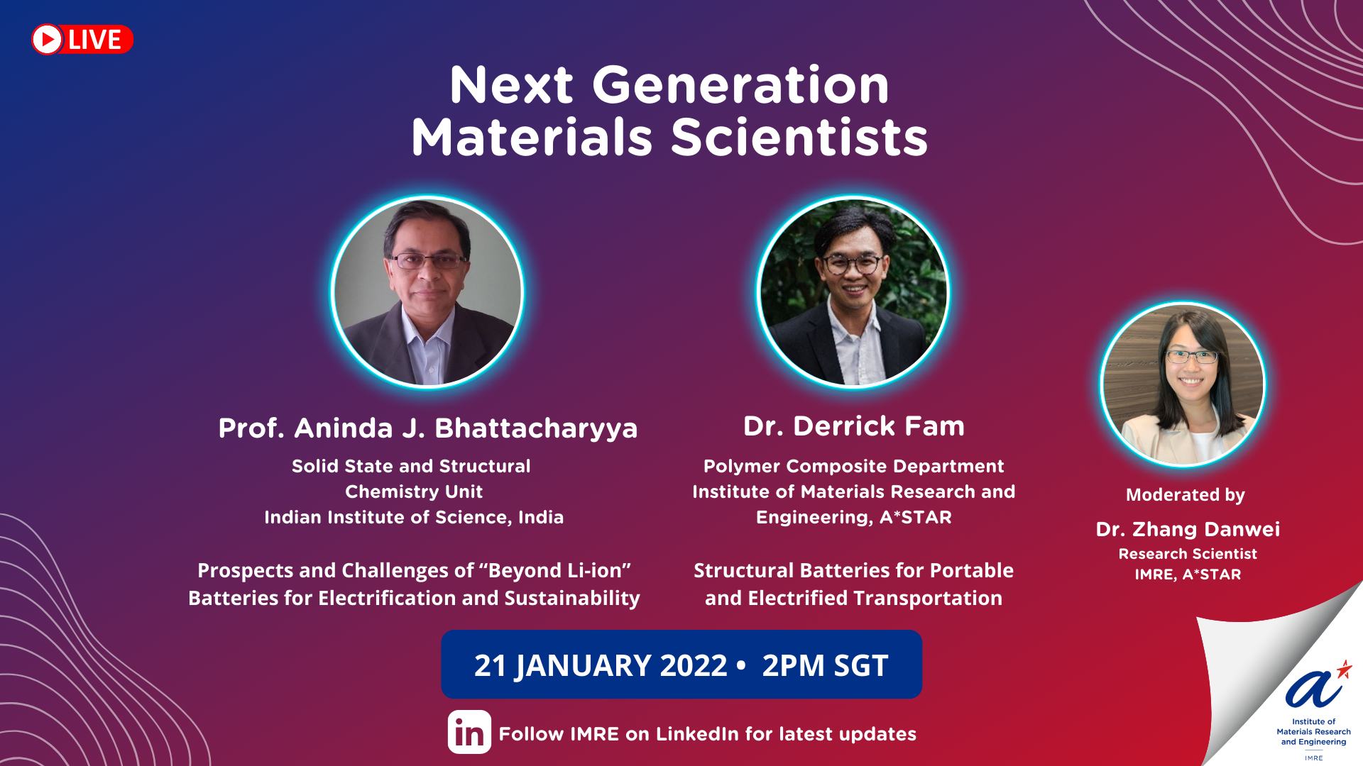 Next Generation Materials Scientists - Jan 2022 Next Generation Materials Scientists - Jan 2022