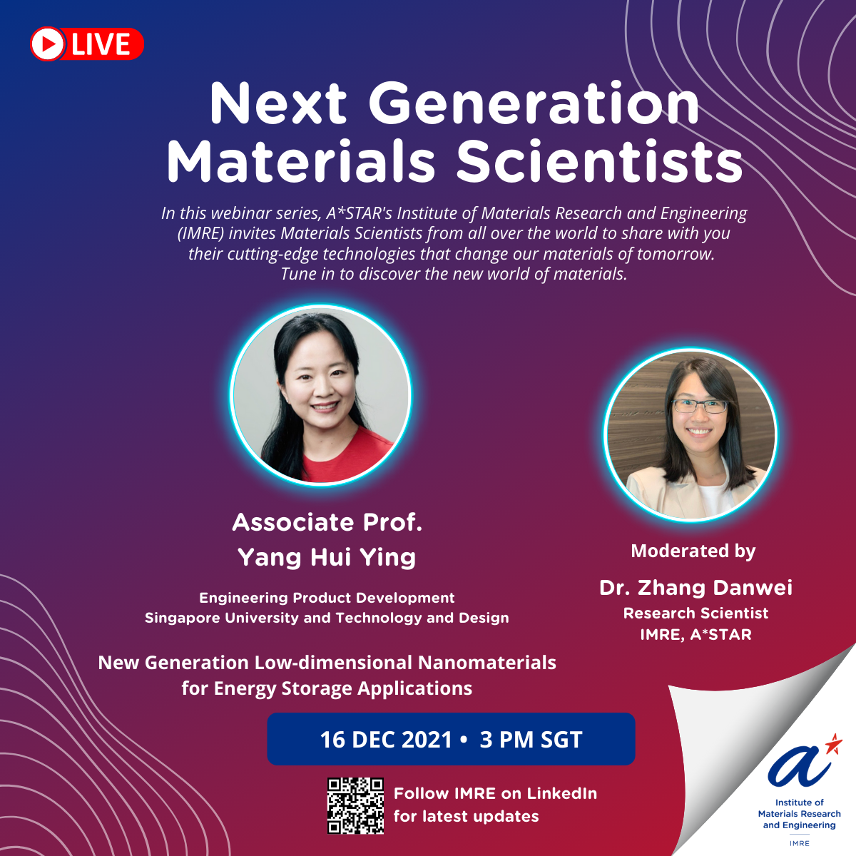 Next Generation Materials Scientists Yang Hui Ying
