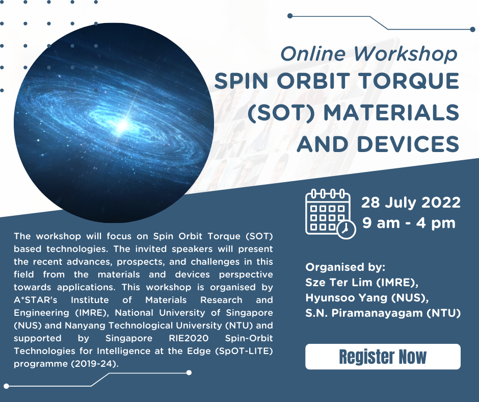 Workshop on Spin Orbit Torque (SOT) Materials and Devices