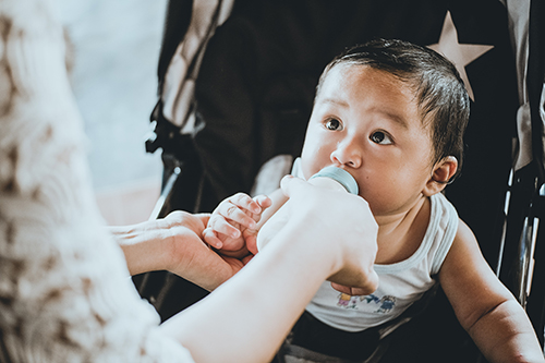 Feeding a child