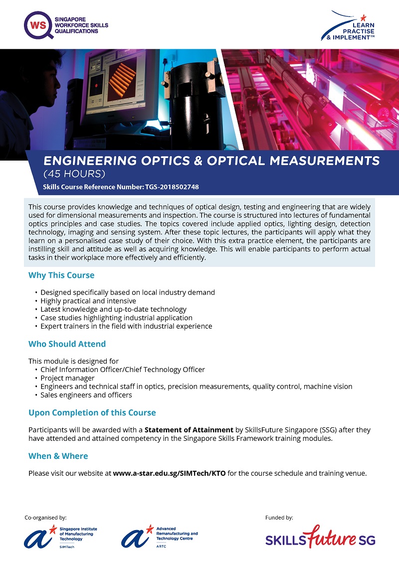 Engineering Optics & Optical Measurements