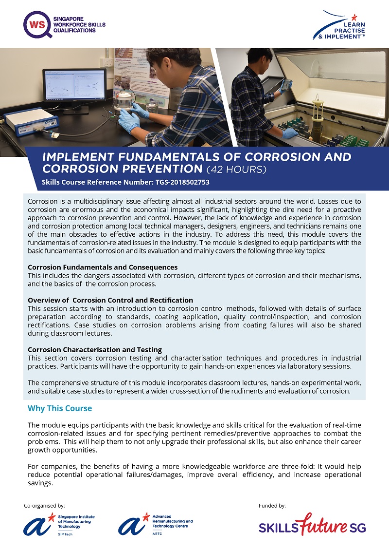 Implement Fundamentals of Corrosion and Corrosion Prevention