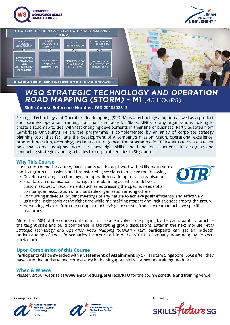 WSQ Strategic Technology and Operation Road Mapping - 