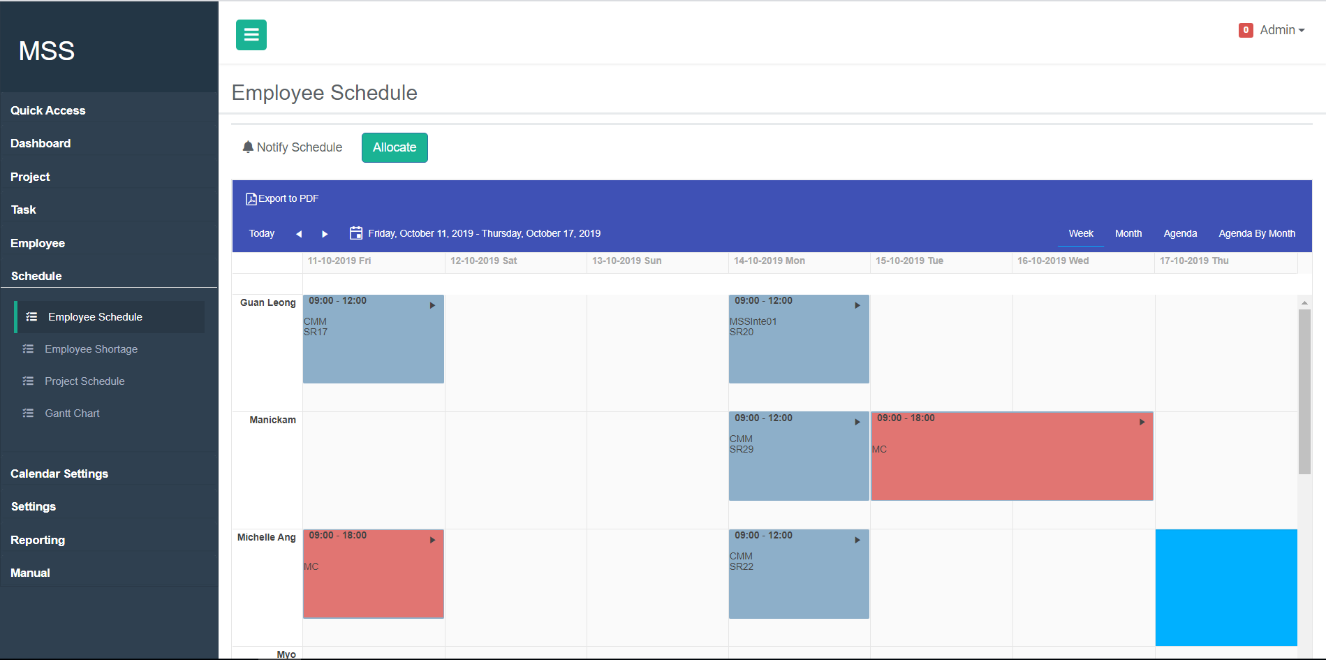 Employee Schedule Employee-Schedule