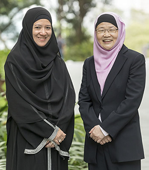 Ms Noreena AbuBakar, Managing Editor, Nano Today and Director, Corporate Administration, NBL (left) and Professor Jackie Y. Ying, Editor-in-Chief, Nano Today and A*STAR Senior Fellow, NBL (right).