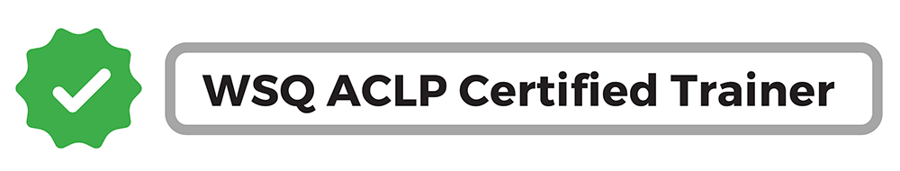 WSQ ACLP Certified Trainer logo WSQ ACLP Certified Trainer logo