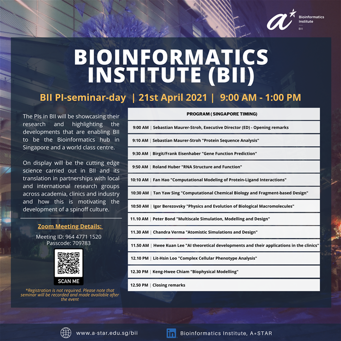 BII PI-Seminar-Day happening on the 21st April 2021