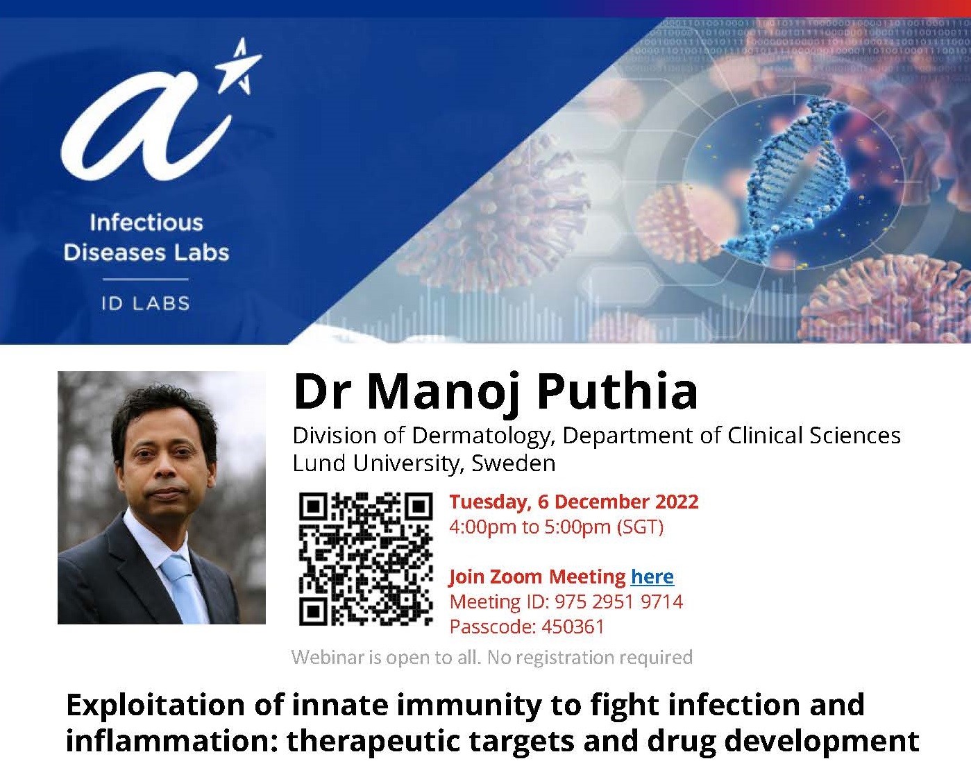 IDL seminar Series flyer - Manoj Puthia_Website