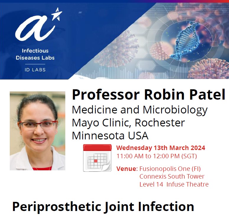 ID Labs Seminar - Prof Robin Patel ID Labs Seminar - Prof Robin Patel